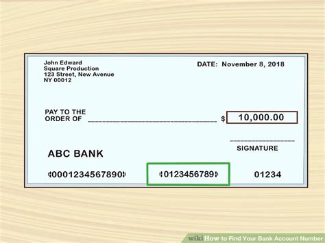 how to find your bank account number.